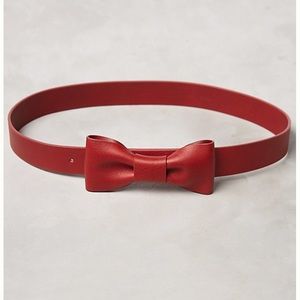 Red Bow Liebeskind Berlin Leather Belt 
Sz Large